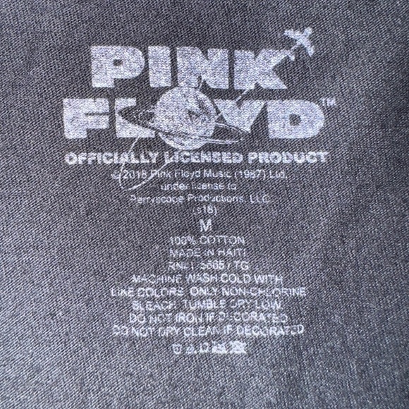 Pink Floyd licensed ladies cut black T shirt. Dark side of the Moon Size M. VGUC - Picture 3 of 7